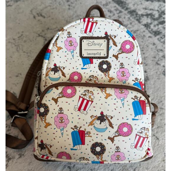 Loungefly Disney Chip and Dale Snackies Dessert Mini Backpack - Picture 1 of 6
